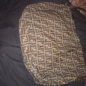 Authentic fendi large messenger bag